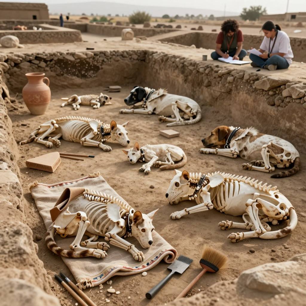 古羅馬寵物墓地考古現場