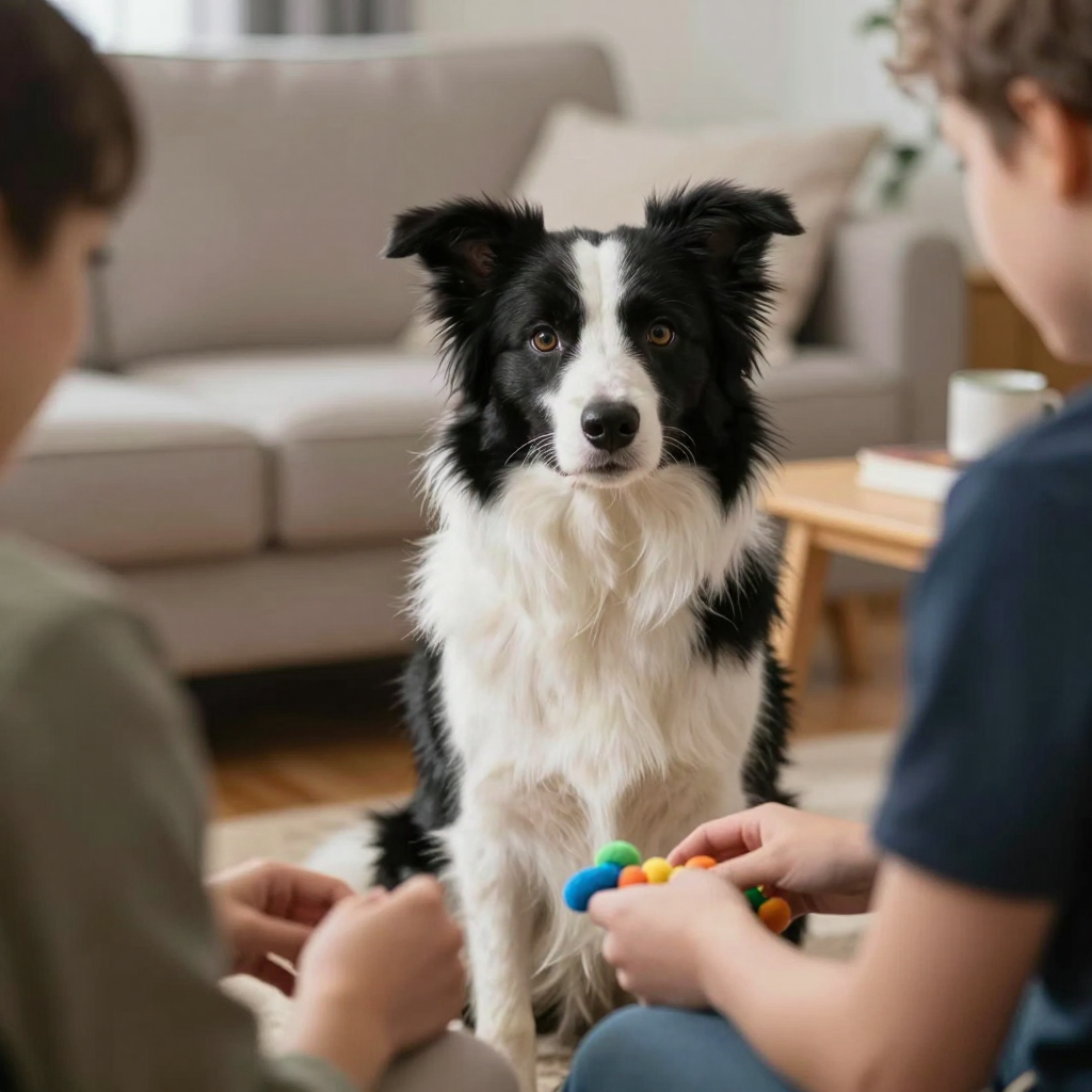狗狗旁聽學習實驗場景