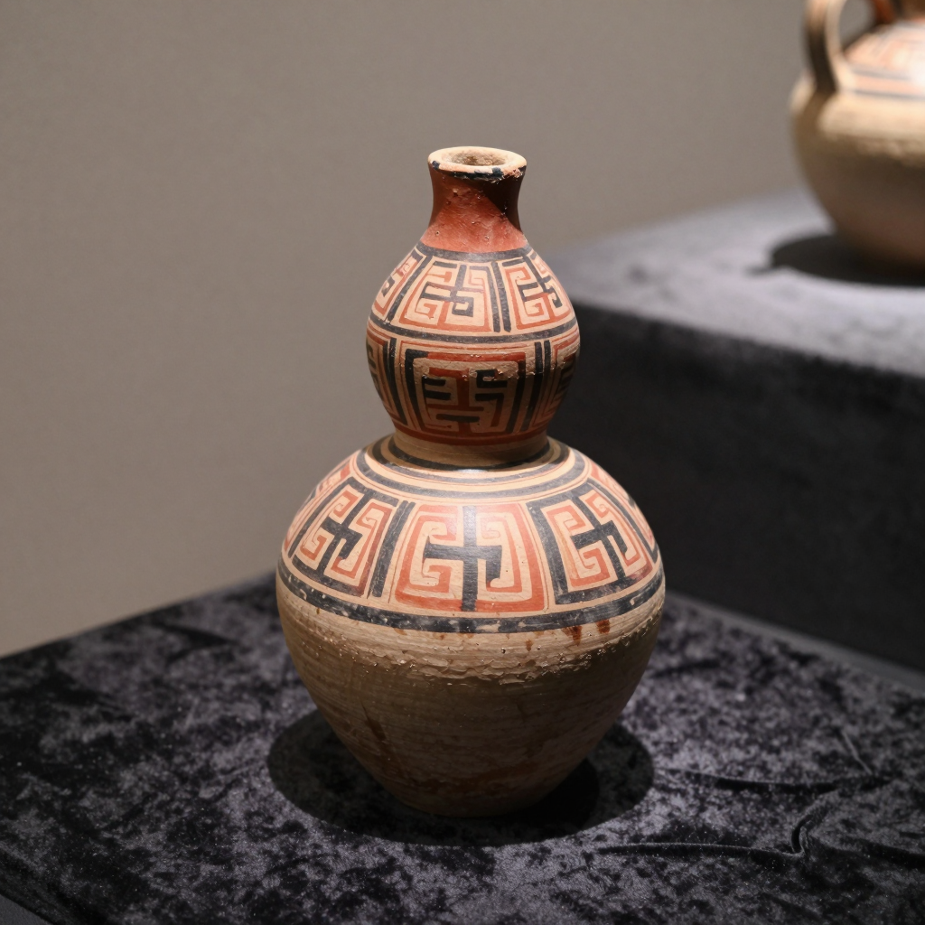 盤瓠考古彩陶葫蘆瓶