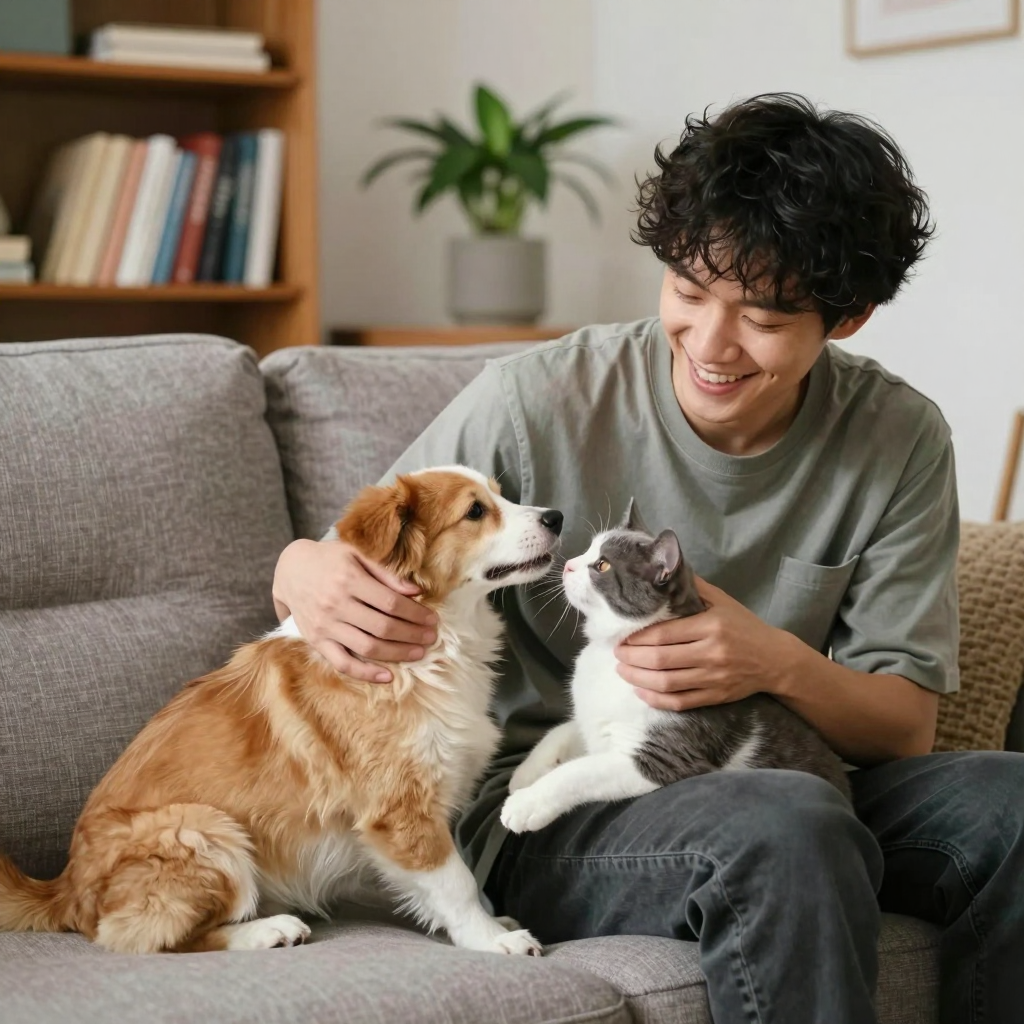 寵物陪伴與幸福感比較
