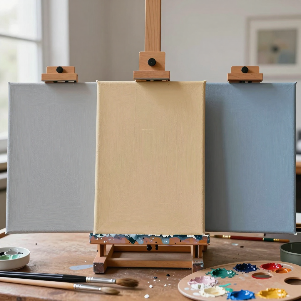 不同底色畫布比較表